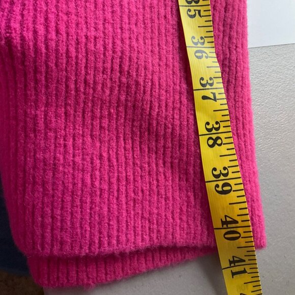 New Gibson LATimer XL Hot Pink Turtleneck Sweater Dress Wool Blend - Picture 9 of 12